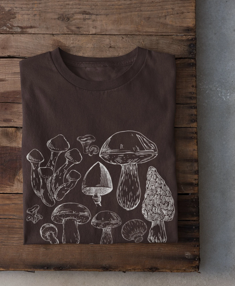 Cottagecore Mushrooms Shirt