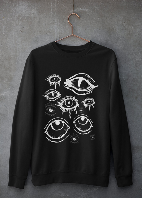 Grunge Eyes Sweatshirt
