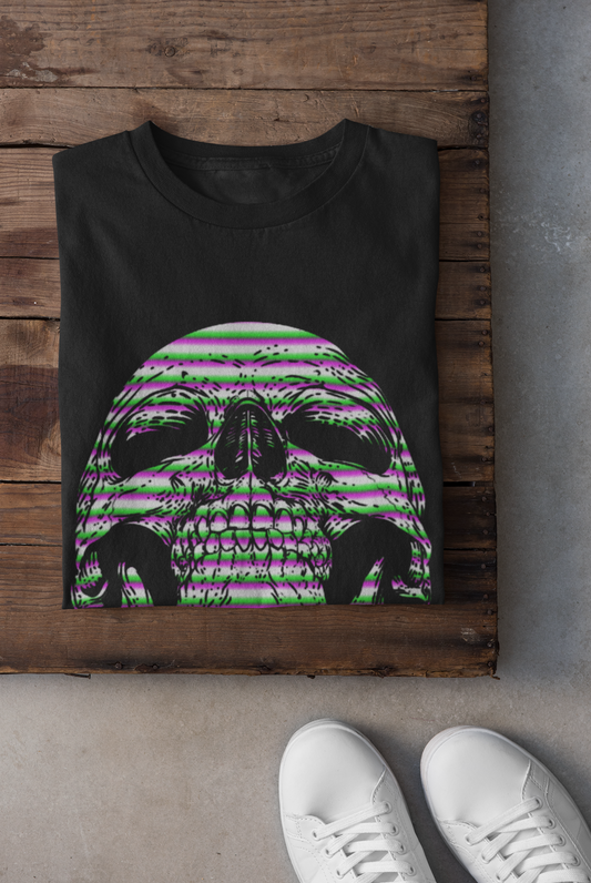 Glitch TV Skull Shirt