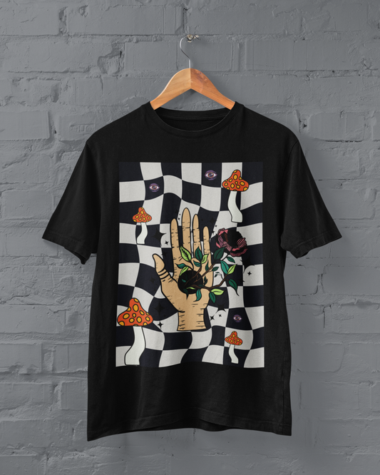 Checkerboard Mushroom Shirt